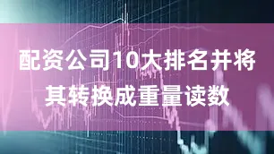 配资公司10大排名并将其转换成重量读数
